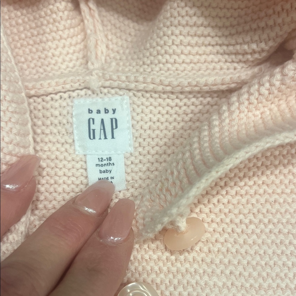 GAP Soft Pink Baby Cardigan - Picture 2 of 4